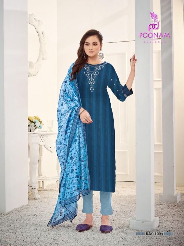  Poonam Maharani Exclusive Wear Rayon Designer Readymade suit